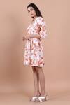 Buy_House Of Her_White Rayon Sylvan Printed Dress_Online_at_Aza_Fashions