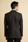 Shop_Philocaly_Black Cotton Embellished Cutdana Ritz Tuxedo _at_Aza_Fashions