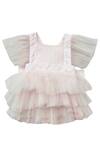 Buy_Jasmine And Alaia_Pink Ruffle Romper For Girls_at_Aza_Fashions