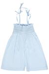 Buy_Little Luxury_Blue Cotton Culotte Jumpsuit For Girls_Online_at_Aza_Fashions