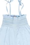 Little Luxury_Blue Cotton Culotte Jumpsuit For Girls_at_Aza_Fashions