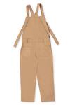 Buy_Little Luxury_Brown Cotton Dungaree For Boys_Online_at_Aza_Fashions