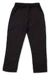 Buy_Little Luxury_Black Linen Striped Pants  _Online_at_Aza_Fashions