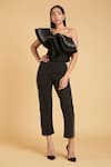 Buy_Siddartha Tytler_Black Crystal Work Pant  _at_Aza_Fashions