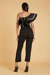 Shop_Siddartha Tytler_Black Crystal Work Pant  _at_Aza_Fashions
