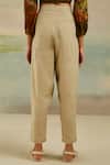 Buy_Cord_Beige Linen Poet Pants _Online_at_Aza_Fashions