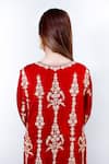 Buy Daljit Sudan Red German Satin And Georgette Tilla & Aari Embroidered Phiran Kurta Pant Set Online at Aza Fashions Buy_Daljit Sudan_Red German Satin And Georgette Tilla & Aari Embroidered Phiran Kurta Pant Set _Online_at_Aza_Fashions