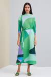 Buy_Scarlet Sage_Green The Hester Dress_at_Aza_Fashions