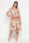 Buy_So Us By Sougatpaul_Multi Color Cotton Twill Lapel Collar Printed Jacket Dress _Online_at_Aza_Fashions