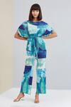 Buy_Scarlet Sage_Blue Polyester Mirabelle Printed Top And Pant Set_at_Aza_Fashions