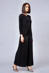 Scarlet Sage_Black Polyester Monica Pant Set_Online_at_Aza_Fashions