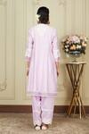 Shop_Sheetal Batra_Purple Kurta Chanderi Salwar Glazed Cotton Dupatta Ryhana Set _at_Aza_Fashions