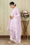 Shop_Sheetal Batra_Purple Kurta Chanderi Salwar Glazed Cotton Dupatta Ryhana Set _Online_at_Aza_Fashions