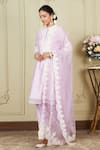 Shop_Sheetal Batra_Purple Kurta Silk Chanderi Salwar Glazed Cotton Ruzena Embroidered Set _Online_at_Aza_Fashions