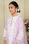 Sheetal Batra_Purple Kurta Silk Chanderi Salwar Glazed Cotton Ruzena Embroidered Set _at_Aza_Fashions