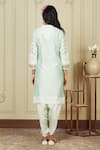 Sheetal Batra_Green Kurta Silk Chanderi Dhoti Pant Bamberg Satin Ayika Embroidered And Set _Online_at_Aza_Fashions