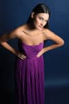 Buy_Swatee Singh_Purple Georgette Straight Strapless Gown _Online_at_Aza_Fashions