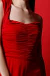 Shop_Swatee Singh_Red Crepe Plain Solid Sweetheart Neck Draped Corset Jumpsuit _Online_at_Aza_Fashions