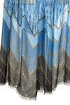 Pashma_Blue Cashmere Chevron Print Scarf _Online_at_Aza_Fashions