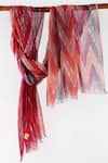 Buy_Pashma_Red Printed Silk Cashmere Scarf _at_Aza_Fashions