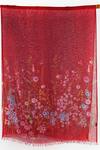 Pashma Red Printed Silk Cashmere Floral Scarf Online at Aza Fashions Pashma_Red Printed Silk Cashmere Floral Scarf _Online_at_Aza_Fashions