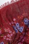 Buy Pashma Red Printed Silk Cashmere Floral Scarf Online at Aza Fashions Buy_Pashma_Red Printed Silk Cashmere Floral Scarf _Online_at_Aza_Fashions