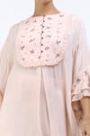 Nikasha Pink Round Floral Print Blouse Online at Aza Fashions Nikasha_Pink Round Floral Print Blouse _Online_at_Aza_Fashions