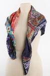 Buy Pashma Blue Printed Silk Cashmere Scarf at Aza Fashions Buy_Pashma_Blue Printed Silk Cashmere Scarf _at_Aza_Fashions