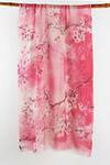 Buy_Pashma_Pink Printed Silk Cashmere Floral Scarf _at_Aza_Fashions