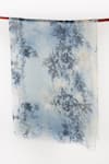 Shop_Pashma_Blue Printed Silk Cashmere Floral Scarf _at_Aza_Fashions