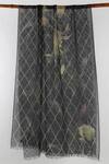 Shop_Pashma_Black Printed Silk Cashmere Floral Scarf _at_Aza_Fashions