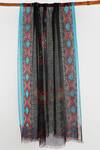 Shop Pashma Black Printed Silk Cashmere Scarf at Aza Fashions Shop_Pashma_Black Printed Silk Cashmere Scarf _at_Aza_Fashions