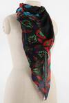 Buy Pashma Black Printed Silk Cashmere Scarf at Aza Fashions Buy_Pashma_Black Printed Silk Cashmere Scarf _at_Aza_Fashions