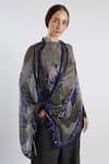 Buy_Pashma_Blue Printed Silk Cashmere Scarf _Online_at_Aza_Fashions