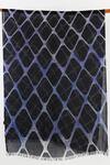 Pashma_Blue Printed Silk Cashmere Scarf _Online_at_Aza_Fashions