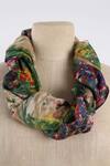 Buy Pashma Multi Color Printed Silk Wool Cashmere Scarf at Aza Fashions Buy_Pashma_Multi Color Printed Silk Wool Cashmere Scarf _at_Aza_Fashions