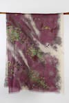 Shop_Pashma_Purple Printed Silk Cashmere Linen Scarf _at_Aza_Fashions