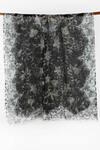 Shop_Pashma_Black Printed Silk Cashmere Floral Scarf _at_Aza_Fashions