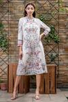 Buy_Soul Space by Vandana Lohia_White Organic Cotton Dress_Online_at_Aza_Fashions