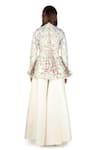 Shop_Samant Chauhan_White Silk Lining Embroidery High Jacket With Pants _at_Aza_Fashions