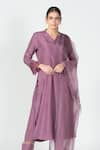 Buy_Sitaraa_Purple Habutai Silk Pleated Anarkali Set_Online_at_Aza_Fashions