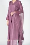 Shop_Sitaraa_Purple Habutai Silk Pleated Anarkali Set_Online_at_Aza_Fashions