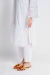 Buy_Sitaraa_White Kurta Notched Round Inner Scoop Embroidered Set _Online_at_Aza_Fashions