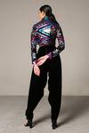 Shop_Siddartha Tytler_Black Velvet Dhoti Pant  _at_Aza_Fashions