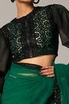Buy Siddartha Tytler Green Organza, Net Crystal And Crochet Work, Embellished Saree With Blouse Online at Aza Fashions Buy_Siddartha Tytler_Green Organza, Net Crystal And Crochet Work, Embellished Saree With Blouse _Online_at_Aza_Fashions