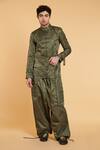 Buy_Siddartha Tytler_Green Parachute Solid Oversized Combat Pant  _at_Aza_Fashions