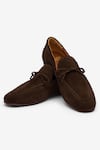 Buy_Bridlen_Brown Tassel Suede Loafers  _at_Aza_Fashions