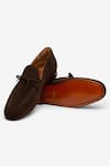 Shop_Bridlen_Brown Tassel Suede Loafers  _Online_at_Aza_Fashions