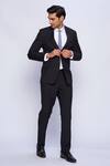Tisa - Men_Black Striped Blazer _Online_at_Aza_Fashions