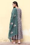 Shop_Gulabo Jaipur_Green Cotton Printed Floral Scoop Neck Anarkali Set _at_Aza_Fashions